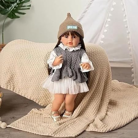 بدلة ​​الخوخ/الرمل دمى السيليكون مقاس 22 بوصة - YEEZWOOD JX299-2