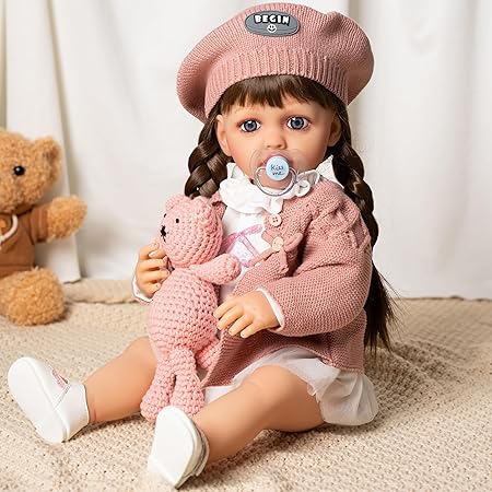 PINK/YELLOW JUMPER 22Inch Dolls Silicone -YEEZWOOD JX299-11