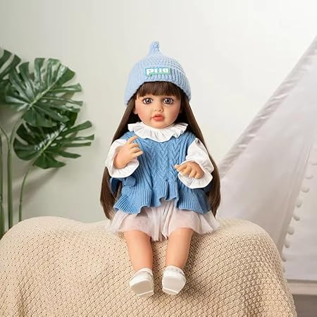 PINK/BLUE DRESS 22Inch Dolls Silicone -YEEZWOOD JX299-15