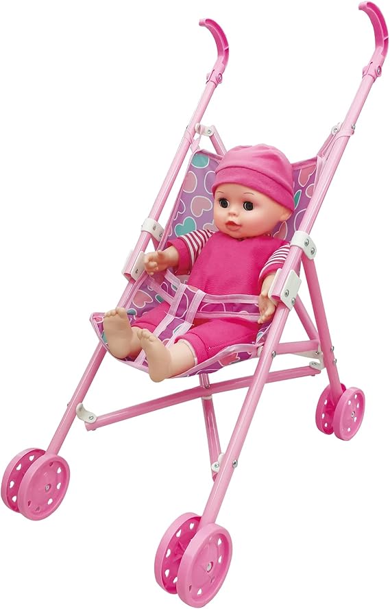 [6291109972686] BABY AMOURA VALUE DOLL STROLLER-K0011