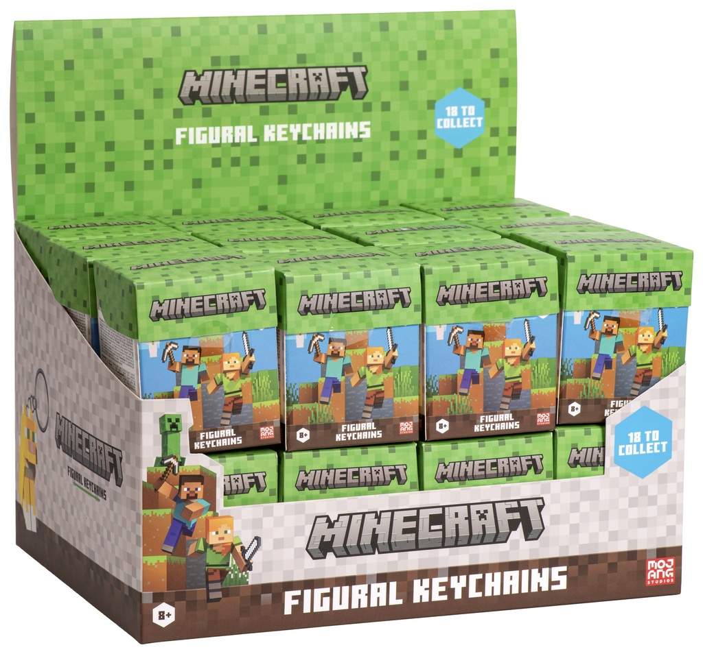 Minecraft Figural Keychains Blind Asst-MC8007