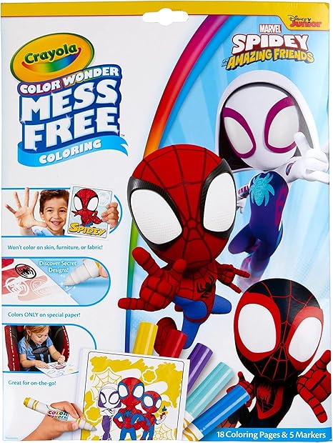 CW Coloring Spidey Pad & Markers -2784