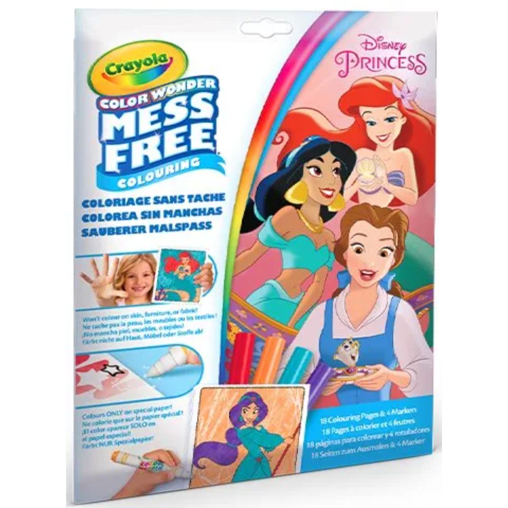 CW Coloring Pad & Markers Disney Princess-2813