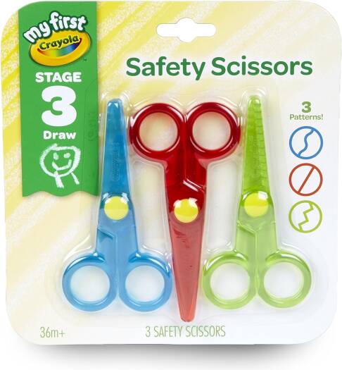 [71662114589] Crayola 3ct Safety Scissors-1458