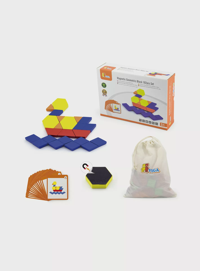 Magnetic Geometric Block 102pcs -Viga 50669