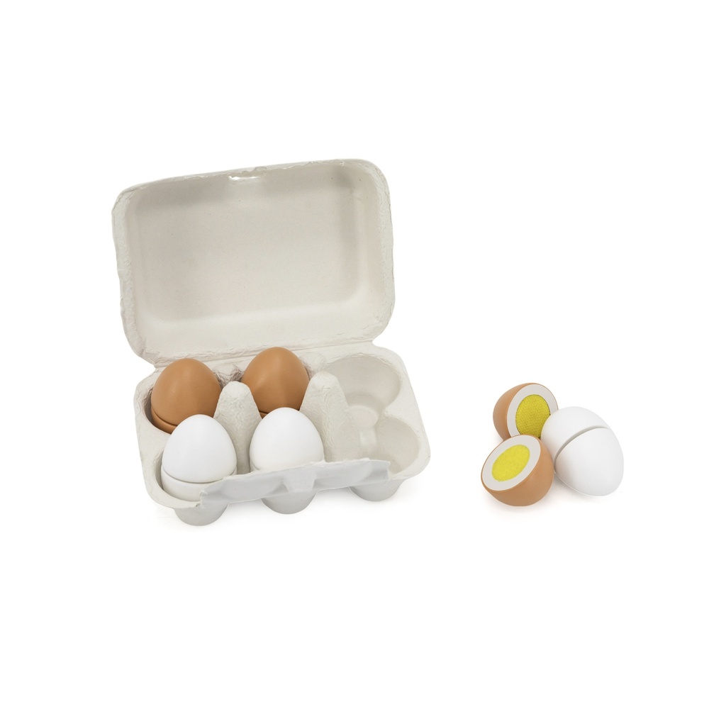 Wooden Eggs to Cut 6 pcs-Viga 44752