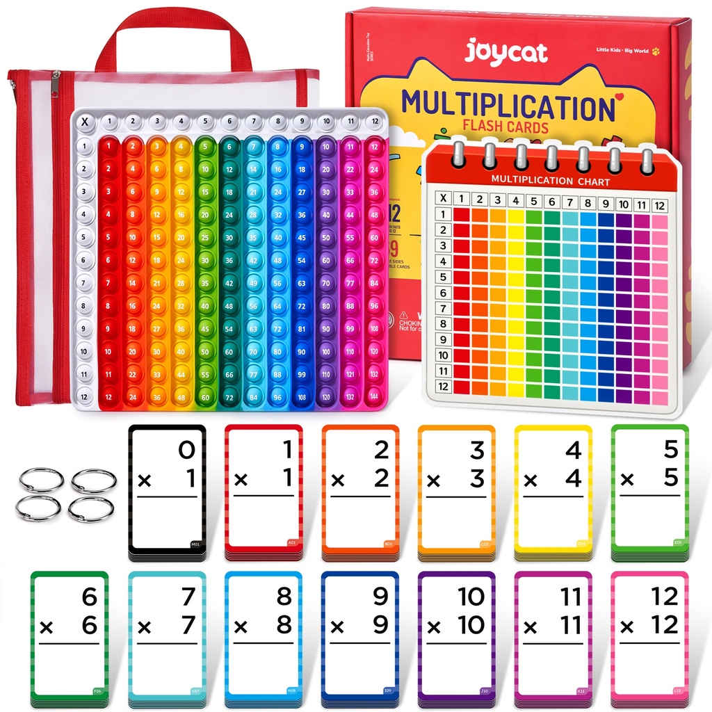 [6978307230045] بطاقات تعليمية لدرس الضرب - 156  بطاقة - Joycat MG2