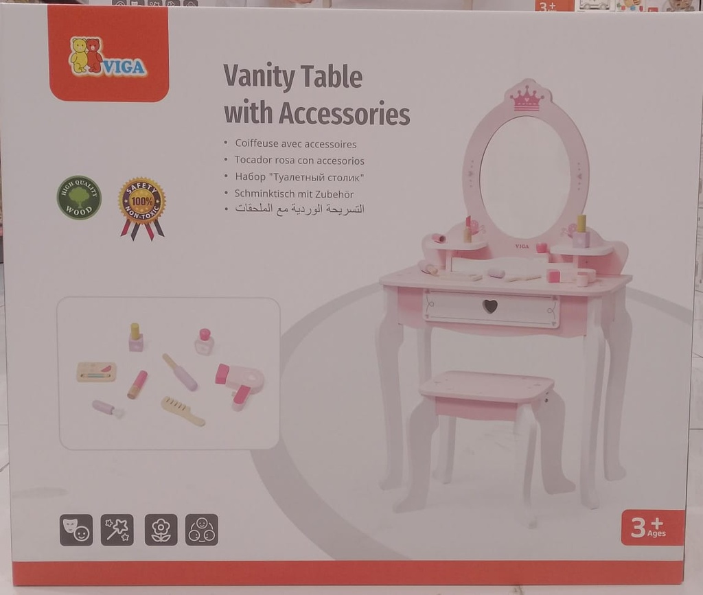 [6971608447822] Vanity Table with Accs-Viga 44782