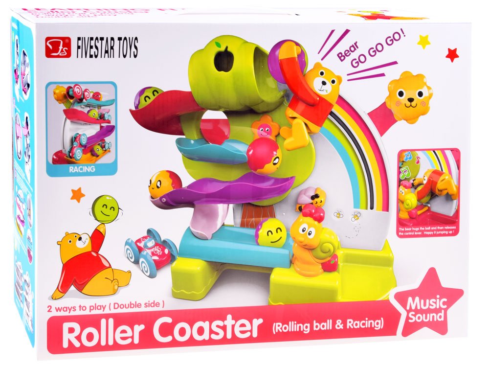 [6910311358582] Teddy Bear Ball Track Vehicle-35858