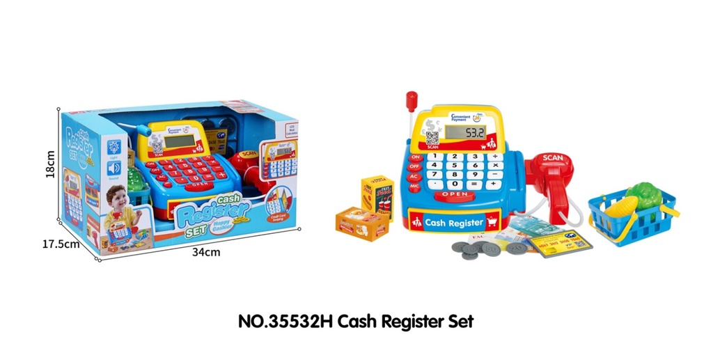  Cash Register, Lights & Sound-35532H
