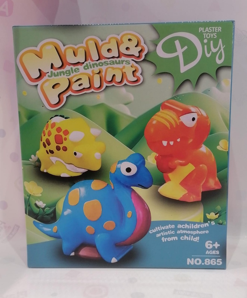 [6952226897497] 3D Plaster Painting Dinosaur-865
