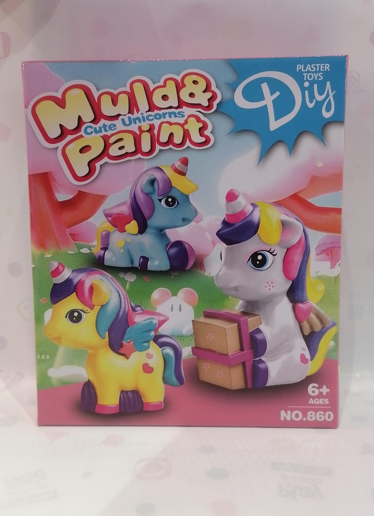 3D Plaster Painting New Unicorn-860