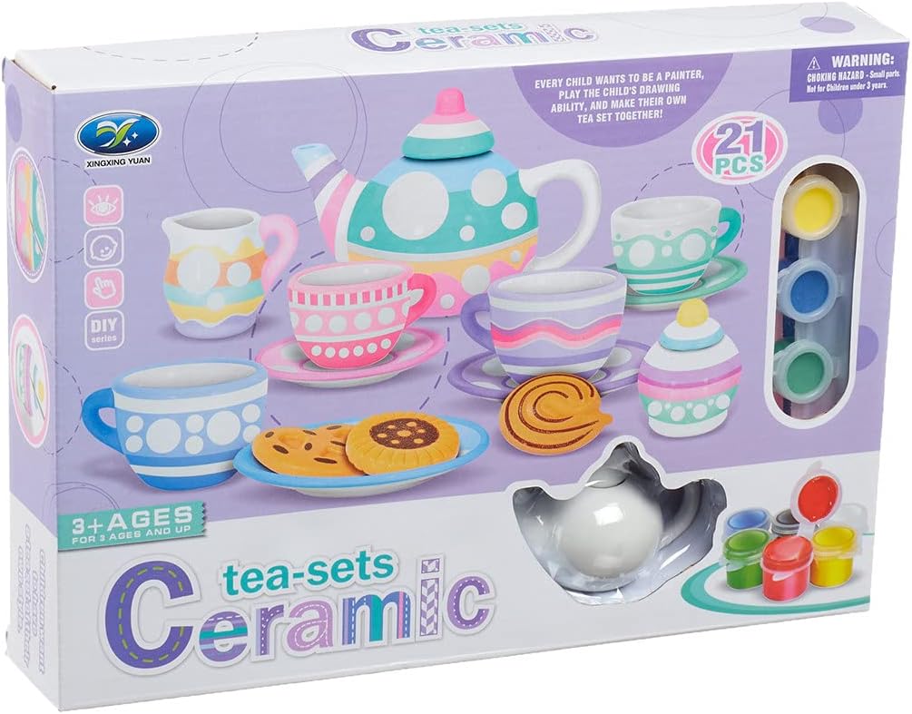 Ceramic Tea Set 21 Pieces 868-E37