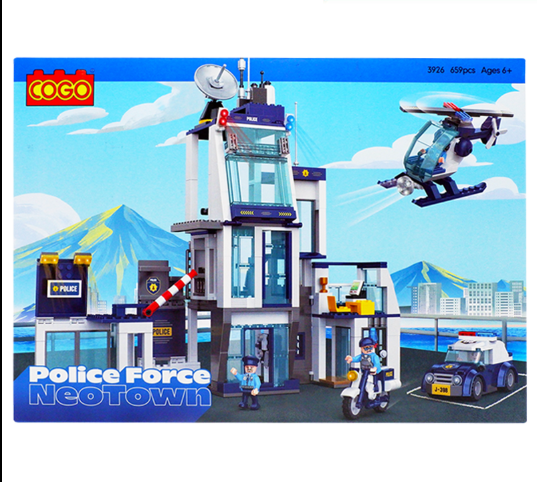  Police Headquarters Building 659PCS-Cogo 3926