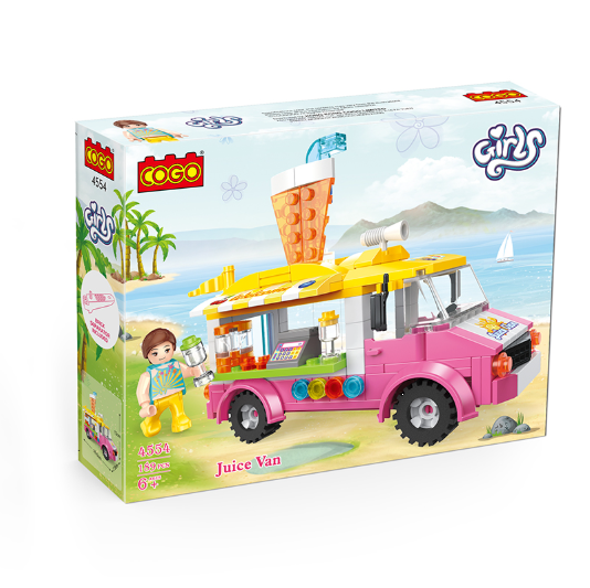 [6937645545549] COGO Beach Juice car 189PCS-4554