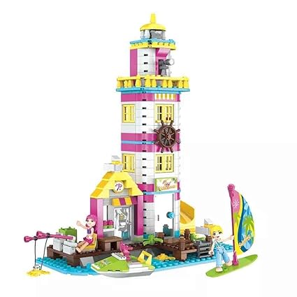 COGO Seaside Lighthouse Fishing 412PCS-4556