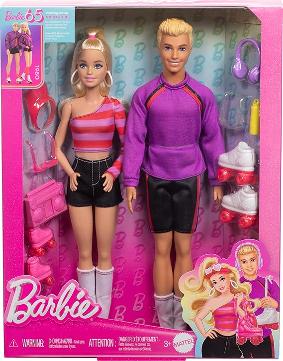 [194735232437] Barbie® & Ken Fashionistas 2pk-HXK90
