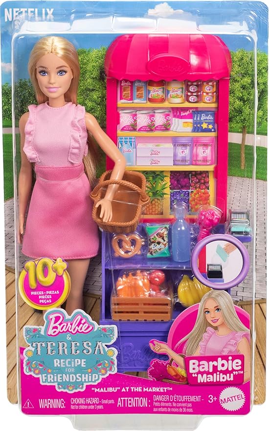 [194735275496] Barbie Malibu Shopping Playset-JCT05