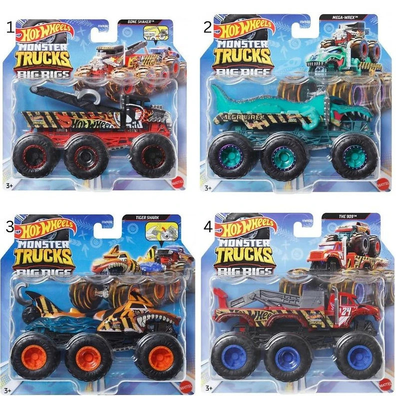 [194735217618] Hot Wheels Monster Trucks Monster Rigs 1:64 Asst​-HWN86