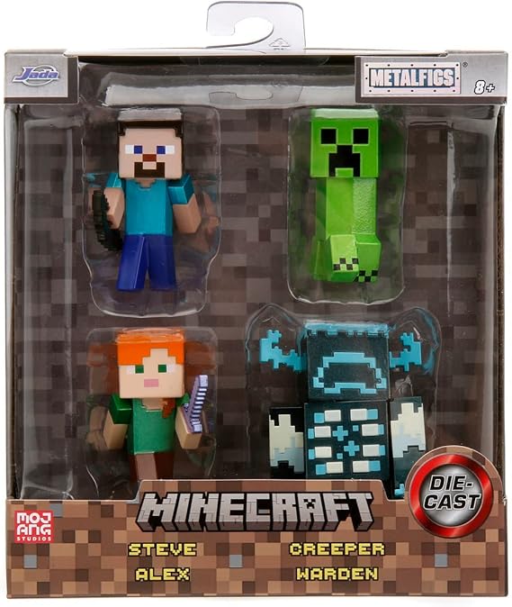 [4006333084621] Minecraft 4-Pack 2.5" Figures-Jada-253262001