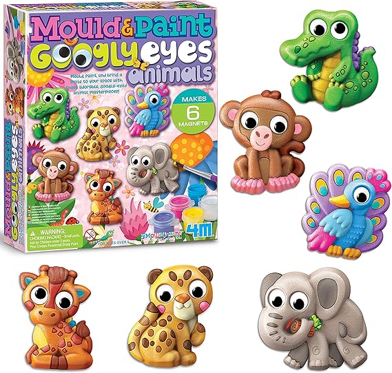 4M Mould & Paint Googly Eyes Animals-00-04800