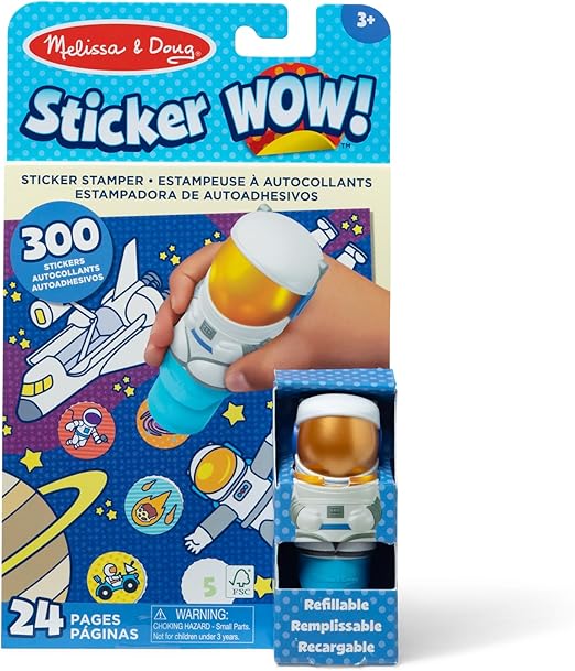 [772501224] Sticker WOW! Sticker Stamper & Activity Pad Astronaut-MD50122