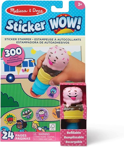 [772501361] Sticker WOW Sticker Stamper & Activity Pad  Ice Cream-MD50136