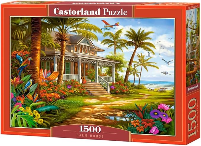 [5904438152223] أحجية بيت النخيل، 1500  قطعة، لون الخروع 152223-9