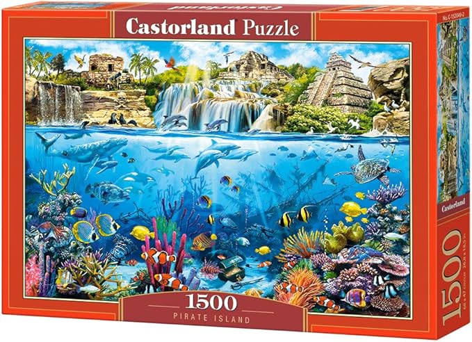 [5904438152049] Pirate Island Puzzle 1500Pcs-Castor 152049-9