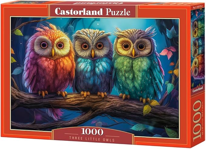 [5904438105175] Three Little Owls Puzzle 1000Pcs-Castor 105175-9