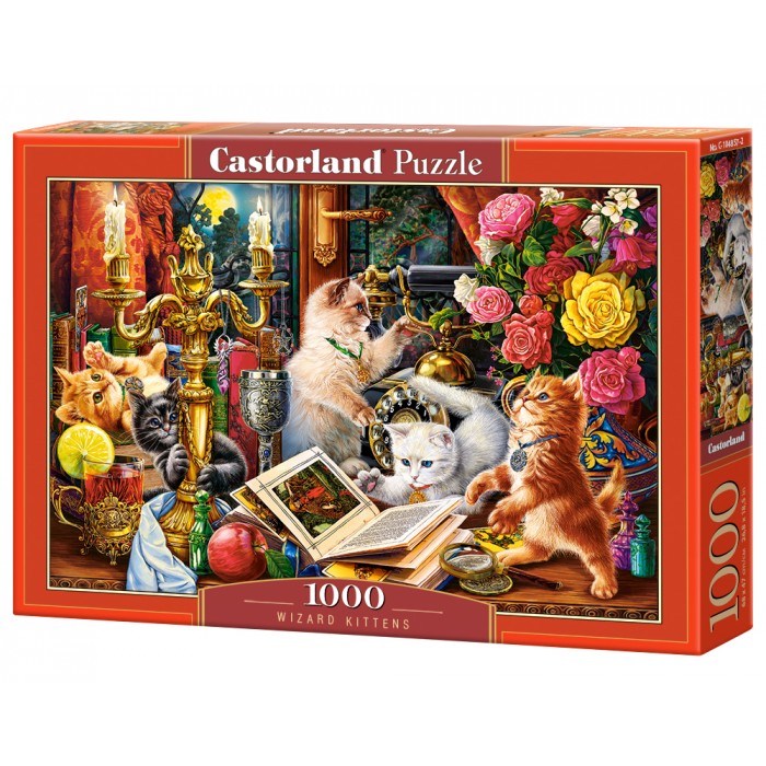 Wizard Kittens Puzzle 1000Pcs-Castor 104857-9
