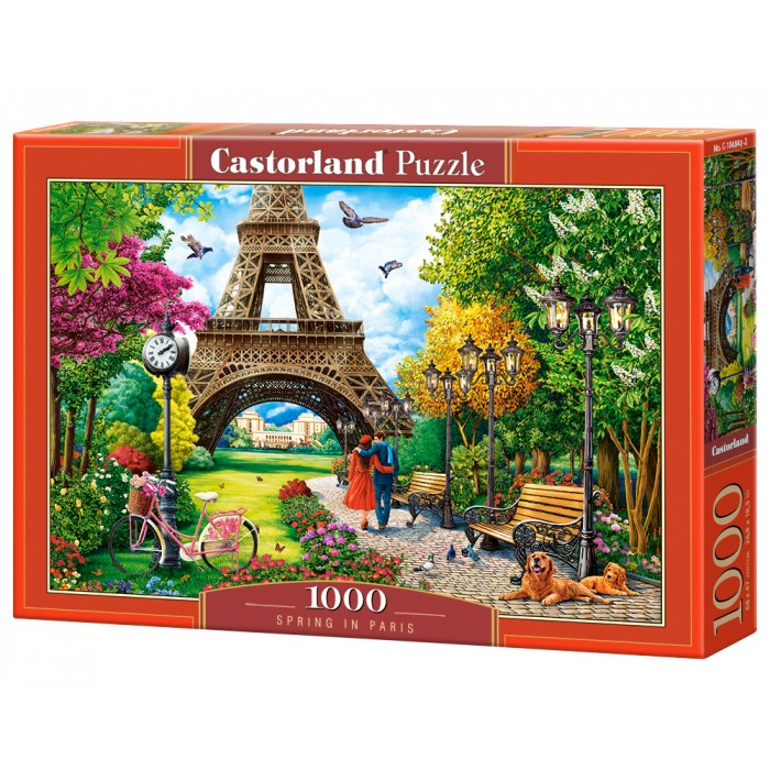 Spring in Paris Puzzle 1000Pcs-Castor 104840-9
