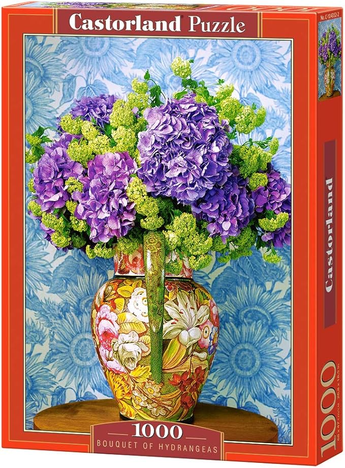 Bouquet of Hydrangeas Puzzle 1000Pcs-Castor 104352-9