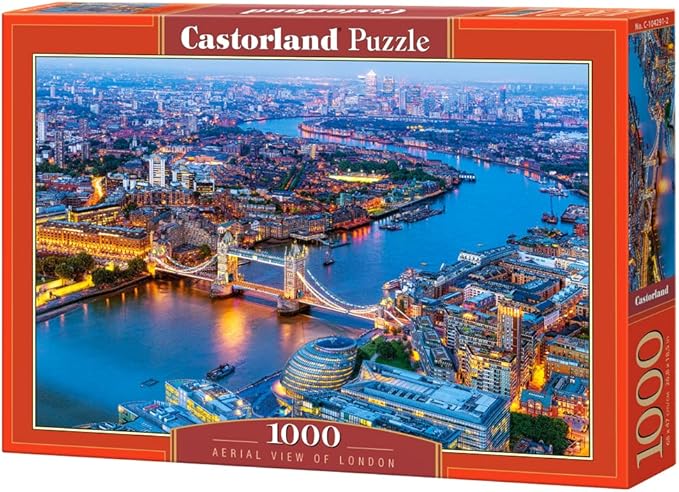 [5904438104291] Aerial View of London Puzzle 1000Pcs-Castor 104291-9