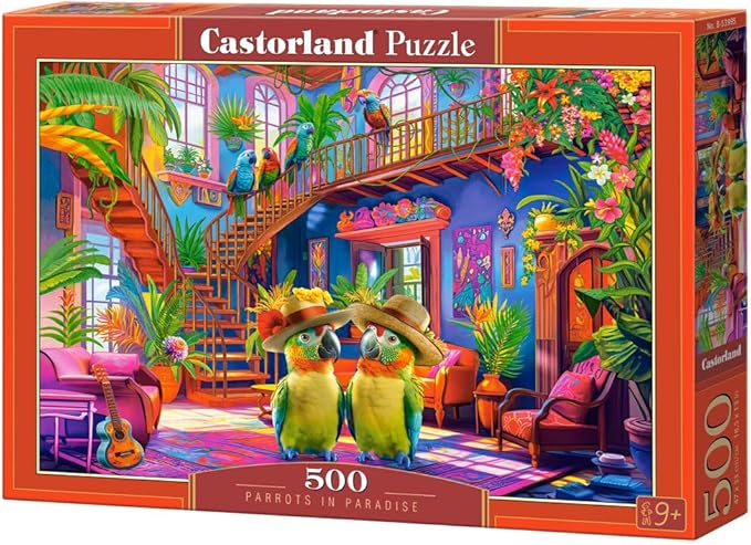 [5904438053995] Parrots in Paradise Puzzle 500Pcs-Castor B53995-6