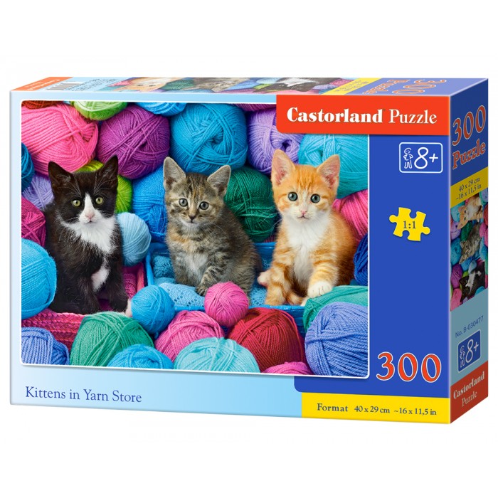 Kittens in Yarn Store Puzzle  300Pcs-Castor B030477-6