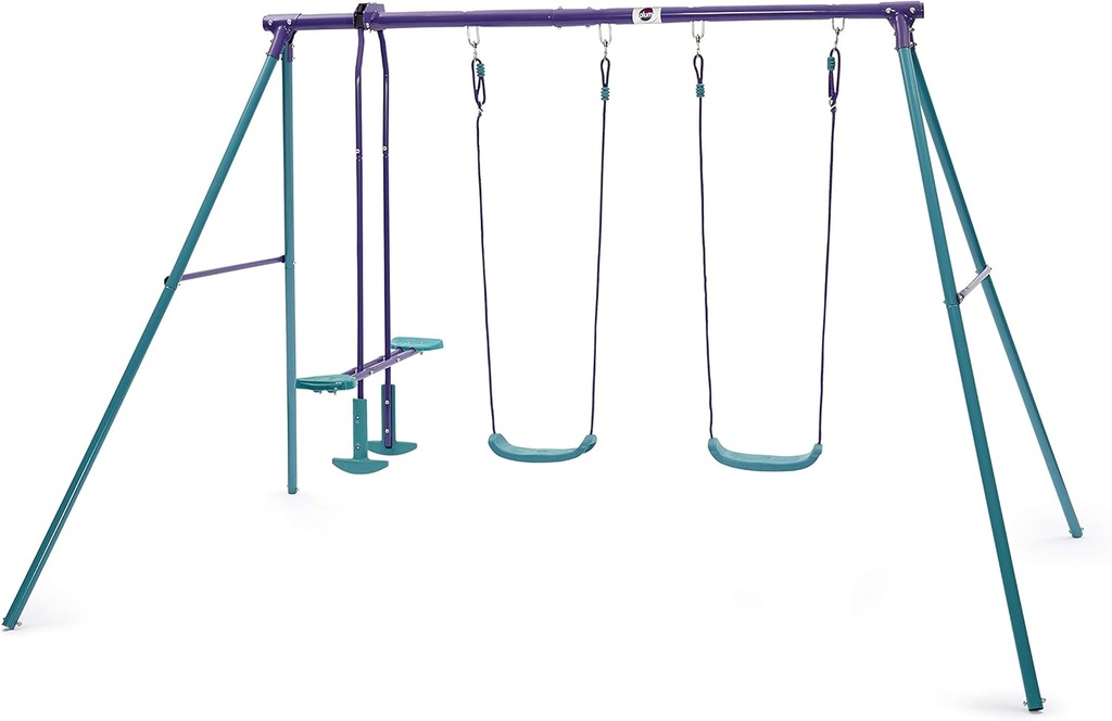 Plum Jupiter Double Swing Set W/Glider -22102AB82