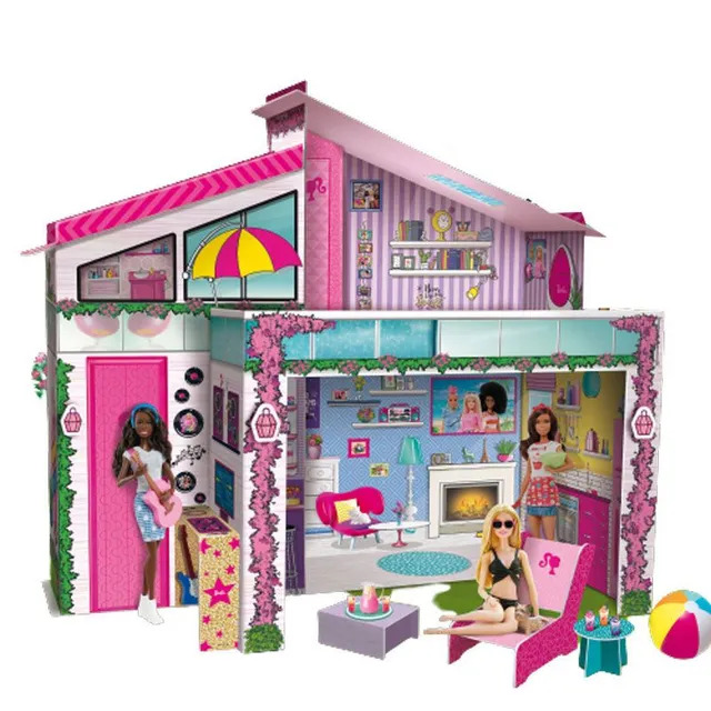 [8008324076932] BARBIE DREAM SUMMER VILLA WITH DOLL-76932