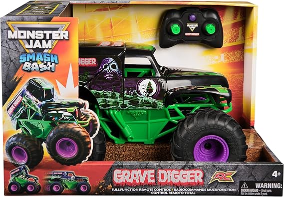 [681147058415] Monster Jam RC 1:15 Smash & Bash Grave Digger-6072500