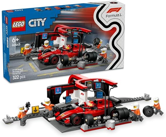 محطة توقف الفورمولا 1 وطاقم الصيانة مع V29-LEGO 6526268