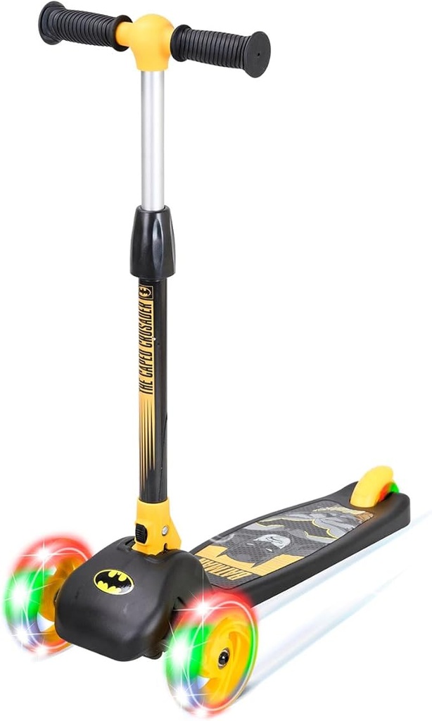 [6290360202815] Spartan Batman 3 Wheel LED Folding Scooter-SP7073