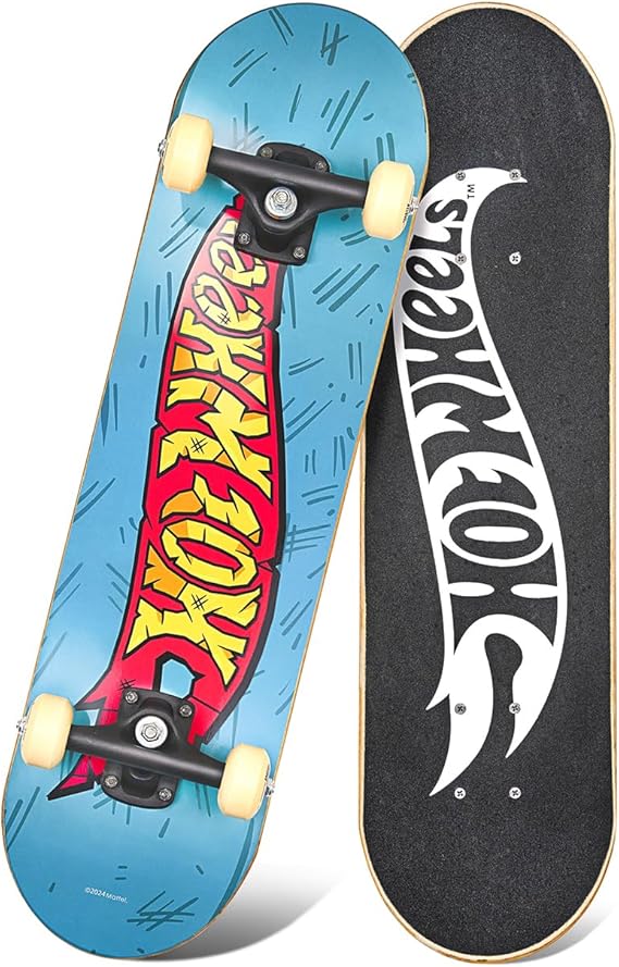 [6290360201511] Spartan Hot Wheels Logo 28" Skateboard-SP1016