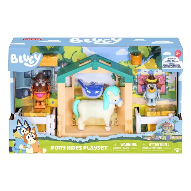 [630996175545] BLUEY S9 PONY RIDES PLAYSET -17554
