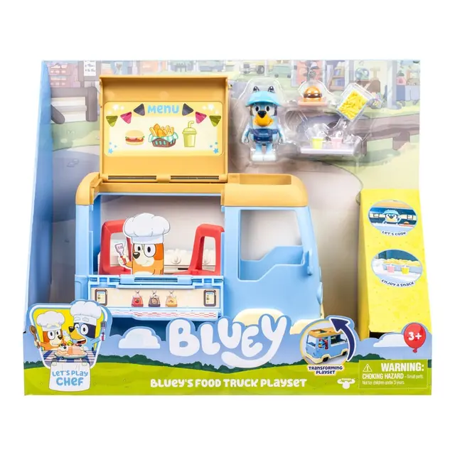 [630996189191] BLUEY S13 LETS PLAY CHEF FOOD TRUCK PLAYSET-18919