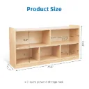 Bookshelf 5 Storage Bins - OOKO-BCTJ318