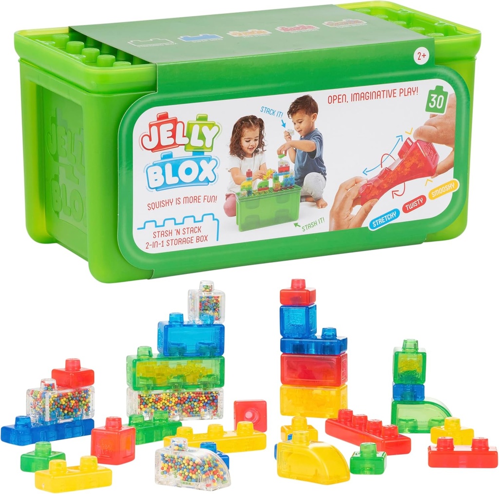 Jelly Blox  Stash & Stack  2in1 Storage Case -931693