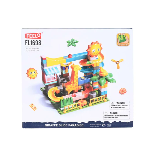 [2025240611982] Feelo Giraffe Slide 99 Pcs-FL1198