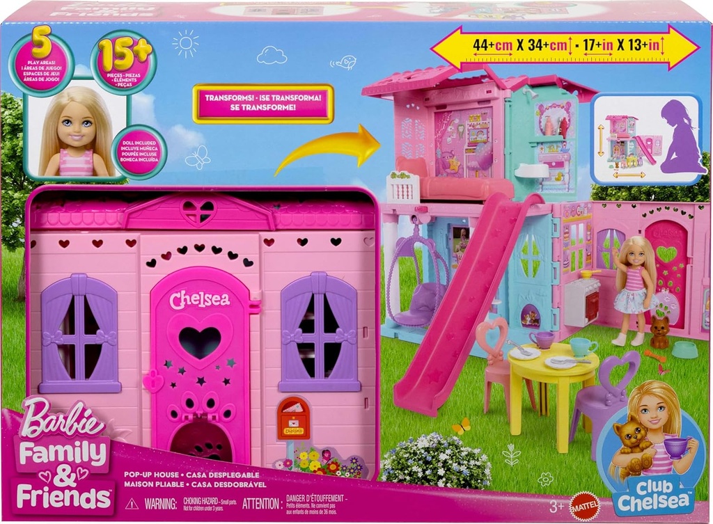 Barbie Club Chelsea Pop Up House-JFW49