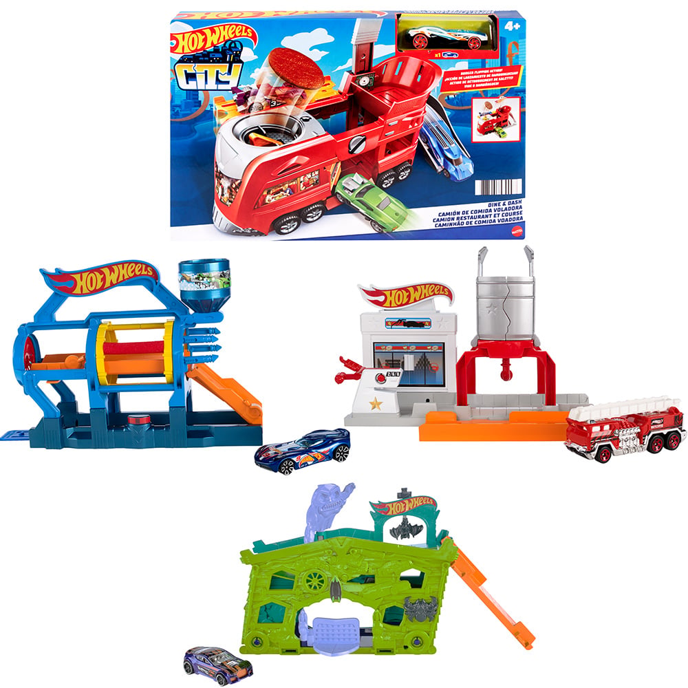 HW City Fold Out Playset Asst-FJN34
