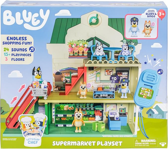 BLUEY S13 LETS PLAY CHEF SUPERMARKET PLAYSET-18918